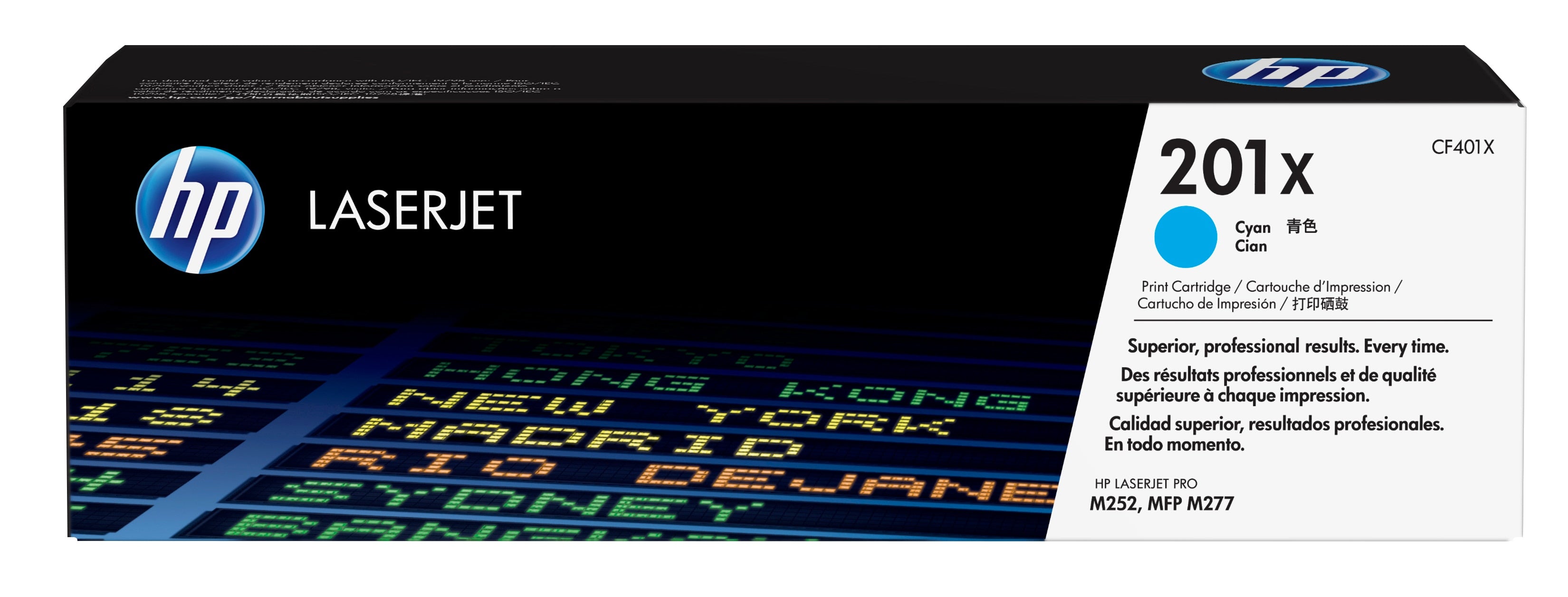 HP 201X High Yield Cyan Original LaserJet Toner Cartridge HP 201X High Yield Cyan Original LaserJet Toner Cartridge